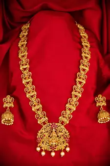 multicolor Traditinal Gold Plated Alloy Necklace