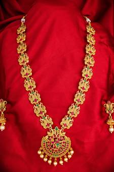 multicolor Traditinal Gold Plated Alloy Necklace