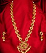 multicolor Traditinal Gold Plated Alloy Necklace