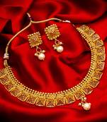 multicolor Traditinal Gold Plated Alloy Necklace