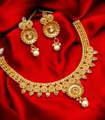 multicolor Traditinal Gold Plated Alloy Necklace