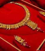 multicolor Traditinal Gold Plated Alloy Necklace