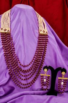 multicolor Traditinal Gold Plated Alloy Necklace