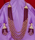 multicolor Traditinal Gold Plated Alloy Necklace