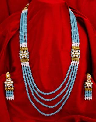 multicolor Traditinal Gold Plated Alloy Necklace 1