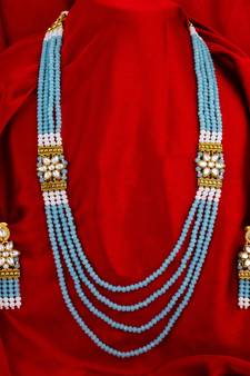 multicolor Traditinal Gold Plated Alloy Necklace