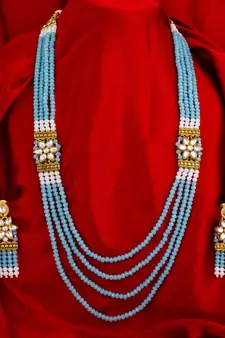 multicolor Traditinal Gold Plated Alloy Necklace