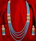 multicolor Traditinal Gold Plated Alloy Necklace