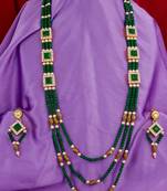 multicolor Traditinal Gold Plated Alloy Necklace
