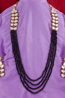 multicolor Traditinal Gold Plated Alloy Necklace