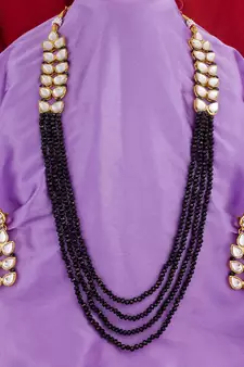 multicolor Traditinal Gold Plated Alloy Necklace