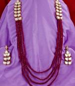 multicolor Traditinal Gold Plated Alloy Necklace