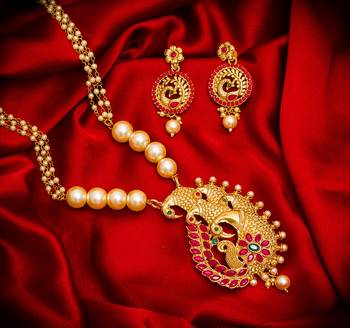 Traditinal Gold Plated Brass Necklace 1