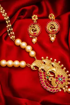 Traditinal Gold Plated Brass Necklace