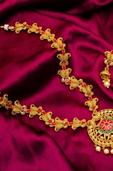 Traditinal Gold Plated Brass Necklace