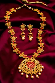 Traditinal Gold Plated Brass Necklace