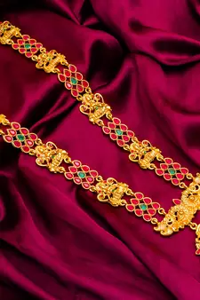 Traditinal Gold Plated Brass Necklace