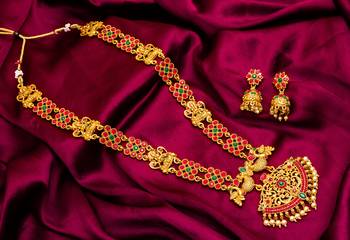 Traditinal Gold Plated Brass Necklace 1