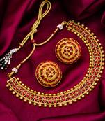 Traditinal Gold Plated Brass Necklace