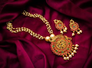 Traditinal Gold Plated Brass Necklace 1