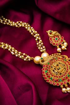 Traditinal Gold Plated Brass Necklace