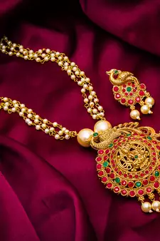 Traditinal Gold Plated Brass Necklace