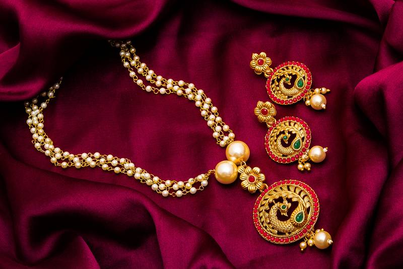 Traditinal Gold Plated Brass Necklace