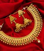 multicolor Traditinal Gold Plated Alloy Necklace