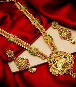 multicolor Traditinal Gold Plated Alloy Necklace