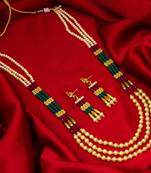 multicolor Traditinal Gold Plated Alloy Necklace