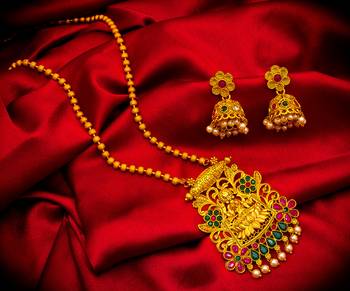 Traditinal Gold Plated Brass Necklace 1