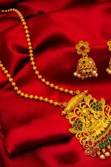 Traditinal Gold Plated Brass Necklace