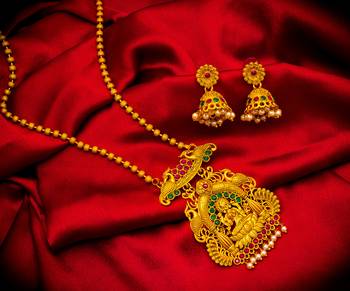 Traditinal Gold Plated Brass Necklace 1