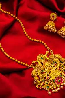 Traditinal Gold Plated Brass Necklace