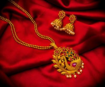 Traditinal Gold Plated Brass Necklace 1