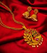 Traditinal Gold Plated Brass Necklace