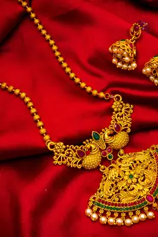 Traditinal Gold Plated Brass Necklace