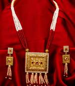 multicolor Traditinal Gold Plated Alloy Necklace