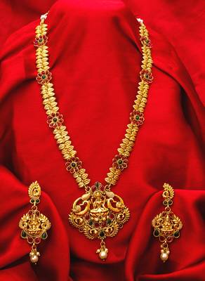multicolor Traditinal Gold Plated Alloy Necklace 1