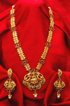 multicolor Traditinal Gold Plated Alloy Necklace