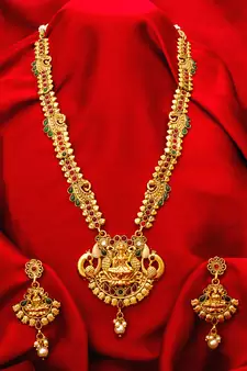 multicolor Traditinal Gold Plated Alloy Necklace