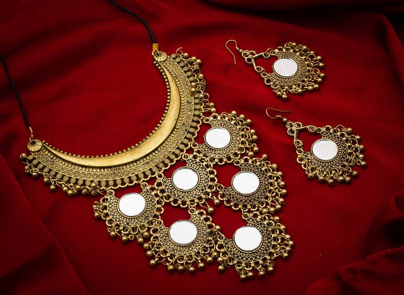 Traditinal Gold Plated Brass Necklace