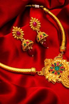 Traditinal Gold Plated Coppers Necklace