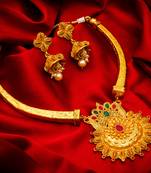 Traditinal Gold Plated Coppers Necklace
