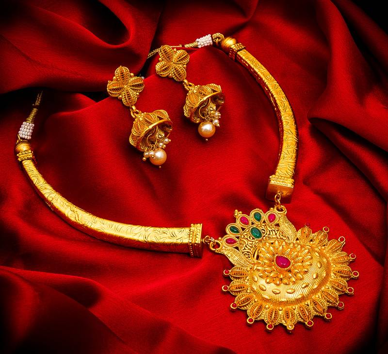 Traditinal Gold Plated Coppers Necklace