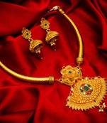 Traditinal Gold Plated Coppers Necklace