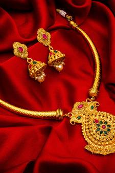 Traditinal Gold Plated Coppers Necklace