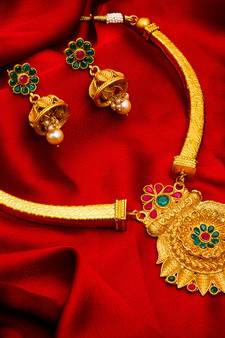 Traditinal Gold Plated Coppers Necklace