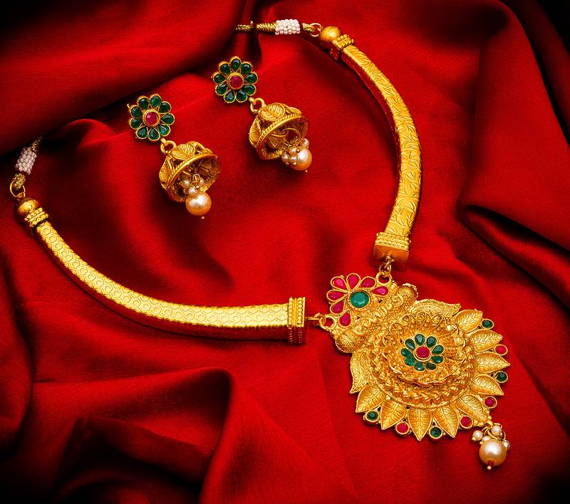 Traditinal Gold Plated Coppers Necklace