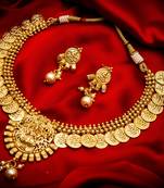 multicolor Traditinal Gold Plated Alloy Necklace